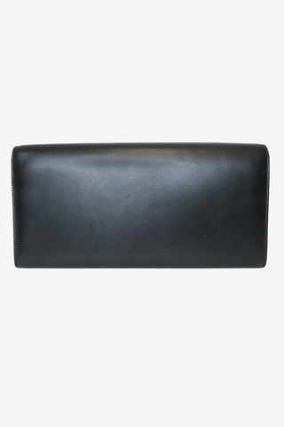 Saint Laurent Leather Cassandre Clutch - Designer clutch at The Find Luxury Resale - Vancouver, Canada