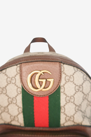 Gucci GG Supreme Small Ophidia Backpack - Designer Handbag at The Find Luxury Resale - Vancouver, Canada