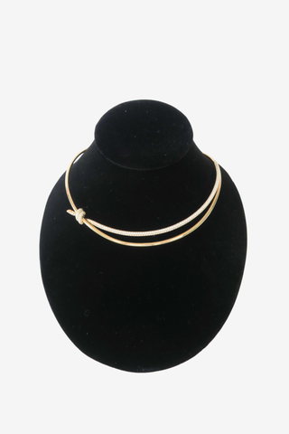 Tiffany & Co. Knot Double Row Necklace - Designer Necklace at The Find Luxury Resale - Vancouver, Canada
