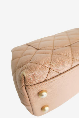 Chanel Lizard Trimmed Small Coco Top Handle Bag - Designer Handbags at The Find Luxury Resale - Vancouver, Canada