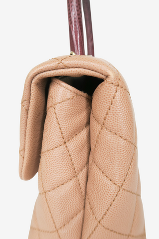 Chanel Lizard Trimmed Small Coco Top Handle Bag - Designer Handbags at The Find Luxury Resale - Vancouver, Canada