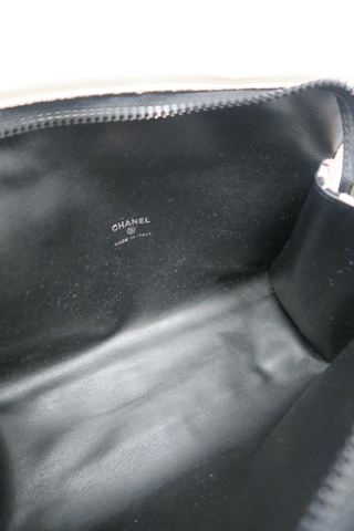 Chanel Coco Mark Canvas Pouch - Designer Clutch at The Find Luxury Resale - Vancouver, Canada