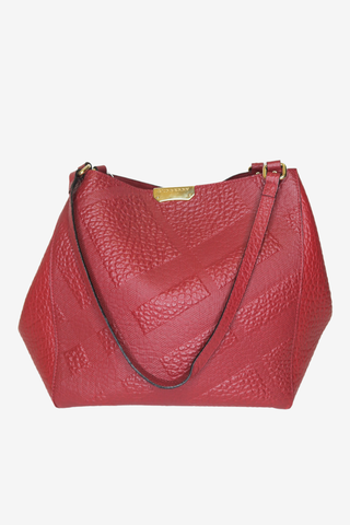Burberry Cantaburry Leather Tote - Designer Handbags at The Find Luxury Resale - Vancouver, Canada