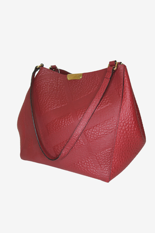 Burberry Cantaburry Leather Tote - Designer Handbags at The Find Luxury Resale - Vancouver, Canada