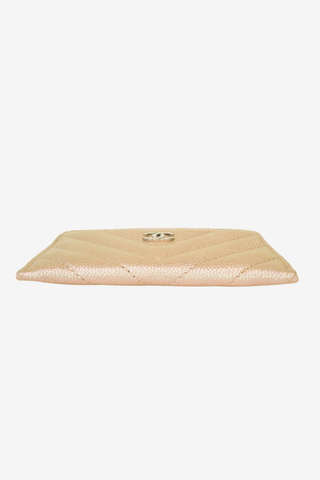 Chanel Interlocking CC Logo Iridescent Caviar Card Holder - Designer Wallets at The Find Luxury Resale - Vancouver, Canada
