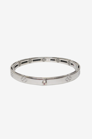 Roberto Coin 18K Love in Verona Narrow Hinged Bangle - Designer Bracelets at The Find Luxury Resale - Vancouver, Canada