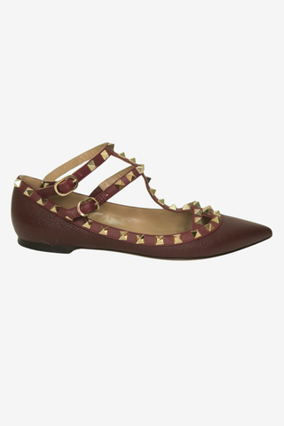 Valentino Rockstud Flats Sz 37 - Designer shoes at The Find Luxury Resale - Vancouver, Canada