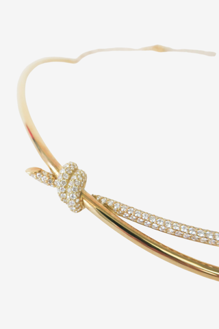 Tiffany & Co. Knot Double Row Necklace - Designer Necklace at The Find Luxury Resale - Vancouver, Canada