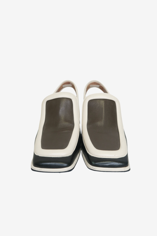 Marni Tri-Color Leather Slingback Sandals sz 37 - Designer shoes at The Find Luxury Resale - Vancouver, Canada