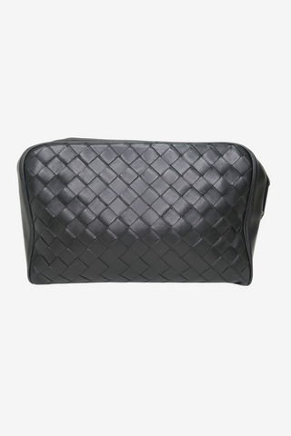 Bottega Veneta Leather Toiletry Bag - Designer Handbags at The Find Luxury Resale - Vancouver, Canada