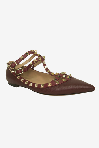 Valentino Rockstud Flats Sz 37 - Designer shoes at The Find Luxury Resale - Vancouver, Canada
