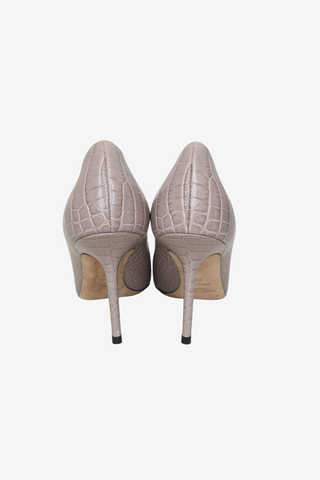 Jimmy Choo Embossed Leather Pumps sz 39 - Designer pumps at The Find Luxury Resale - Vancouver, Canada