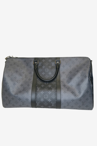 Louis Vuitton Monogram Eclipse Keepall Bandouliere 50 - Designer Handbags at The Find Luxury Resale - Vancouver, Canada