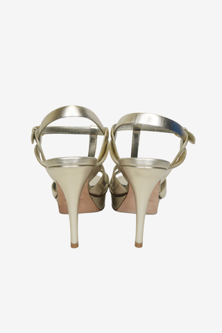 Saint Laurent Tribute T-Strap Sandals sz 39 - Designer shoes at The Find Luxury Resale - Vancouver, Canada