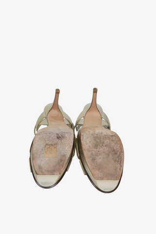 Saint Laurent Tribute T-Strap Sandals sz 39 - Designer shoes at The Find Luxury Resale - Vancouver, Canada