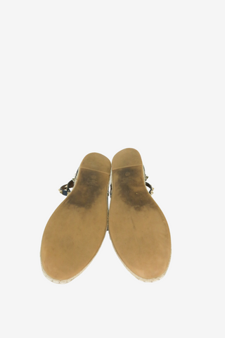 Valentino Rockstud Accents Leather Espadrilles sz 37 - Designer espadrilles at The Find Luxury Resale - Vancouver, Canada