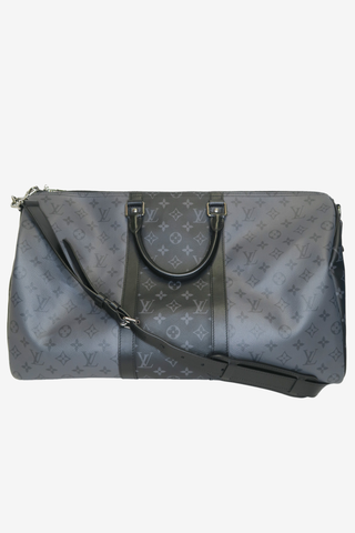 Louis Vuitton Monogram Eclipse Keepall Bandouliere 50 - Designer Handbags at The Find Luxury Resale - Vancouver, Canada