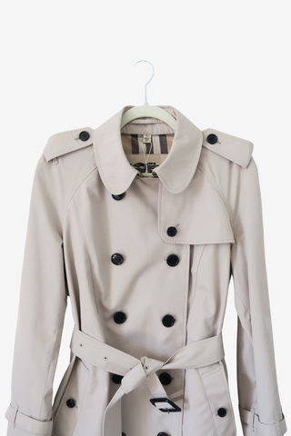 Burberry Belted Trench Coat - Designer Jackets at The Find Luxury Resale - Vancouver, Canada