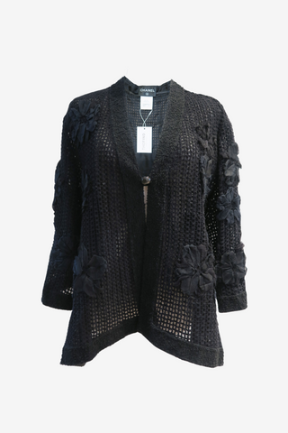 Chanel Mesh Applique Camisole Sz 34 - Designer Jacket at The Find Luxury Resale - Vancouver, Canada