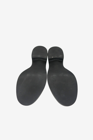 Prada Metallic Leather Loafers sz 39.5 - Designer Loafer at The Find Luxury Resale - Vancouver, Canada