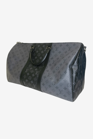 Louis Vuitton Monogram Eclipse Keepall Bandouliere 50 - Designer Handbags at The Find Luxury Resale - Vancouver, Canada