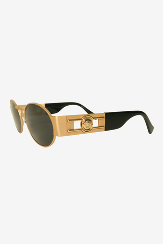 Versace Medusa Insignia Round Sunglasses - Designer Sunglasses at The Find Luxury Resale - Vancouver, Canada