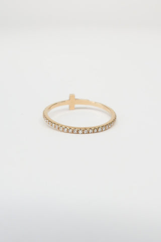 Tiffany & Co. 18K Diamond Wire Band Ring - Designer Rings at The Find Luxury Resale - Vancouver, Canada