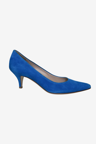 Salvatore Ferragamo Suede pumps Sz 7 - Designer shoes at The Find Luxury Resale - Vancouver, Canada