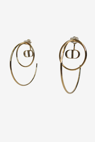 Christian Dior Hoop Earrings - Designer Earrings at The Find Luxury Resale - Vancouver, Canada