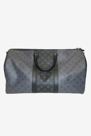 Louis Vuitton Monogram Eclipse Keepall Bandouliere 50 - Designer Handbags at The Find Luxury Resale - Vancouver, Canada