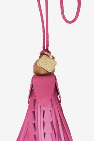 Miu Miu Leather Keyring - Designer Accessories at The Find Luxury Resale - Vancouver, Canada
