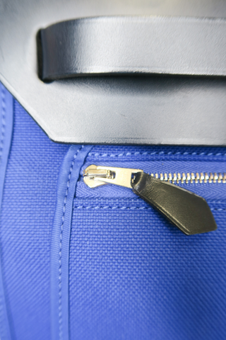 Hermès Blue Toile Herbag Zip 31 - Designer handbag at The Find Luxury Resale - Vancouver, Canada