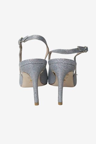 Stuart Weitzman Slingback Silver Sz 8.5 - Designer pumps at The Find Luxury Resale - Vancouver, Canada