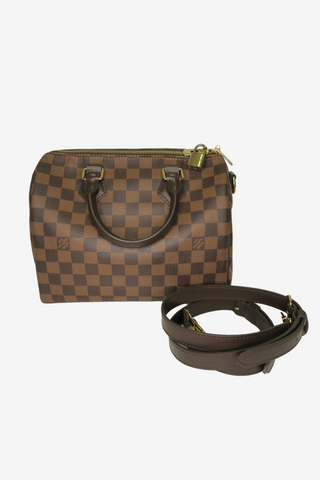Louis Vuitton Damier Ebene Speedy Bandouliere 25 - Designer Handbags at The Find Luxury Resale - Vancouver, Canada