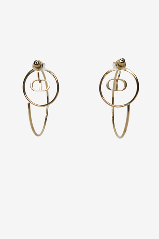 Christian Dior Hoop Earrings - Designer Earrings at The Find Luxury Resale - Vancouver, Canada