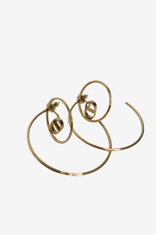 Christian Dior Hoop Earrings - Designer Earrings at The Find Luxury Resale - Vancouver, Canada