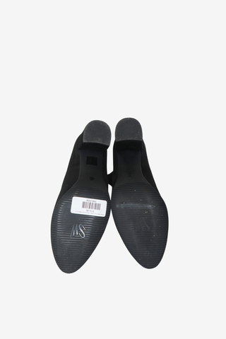 Stuart Weitzman Black Suede Ankle Boots sz 9 - Designer shoes at The Find Luxury Resale - Vancouver, Canada