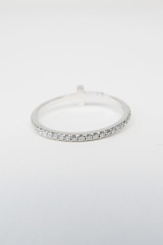 Tiffany & Co. 18K Diamond Wire Band Ring - Designer Rings at The Find Luxury Resale - Vancouver, Canada