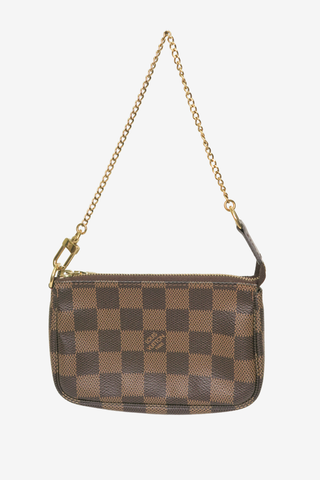 Louis Vuitton Damier Ebene Mini Pochette - Designer handbag at The Find Luxury Resale - Vancouver, Canada