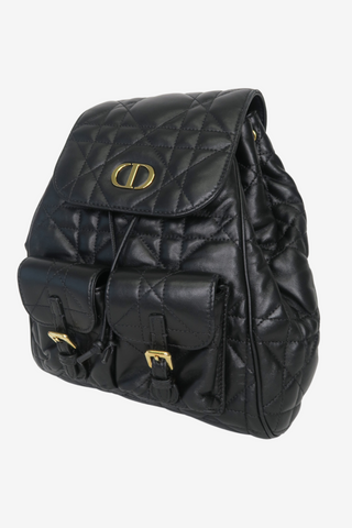 Christian Dior Leather Caro Small Backpack - Designer backpack at The Find Luxury Resale - Vancouver, Canada