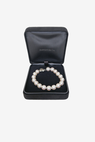 Tiffany & Co Pearl Bracelet Signature X Clasp - Designer Bracelets at The Find Luxury Resale - Vancouver, Canada