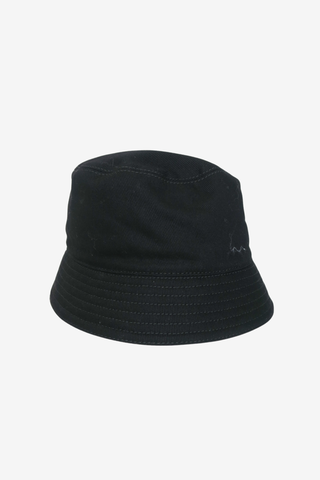 Prada Logo Embroidered Bucket Hat - Designer Hats at The Find Luxury Resale - Vancouver, Canada