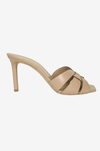 Saint Laurent Tribute Leather Sandals sz 39 - Designer Pumps at The Find Luxury Resale - Vancouver, Canada