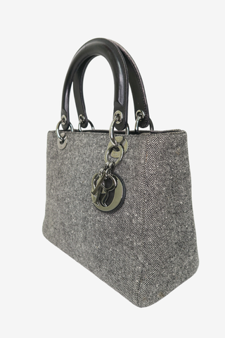 Christian Dior Medium Tweed Lady Dior - Designer Handbags at The Find Luxury Resale - Vancouver, Canada