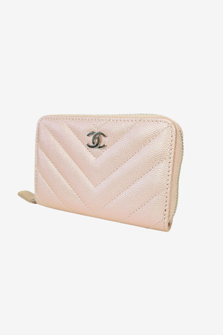 Chanel Interlocking CC Logo Iridescent Caviar Wallet - Designer Wallets at The Find Luxury Resale - Vancouver, Canada