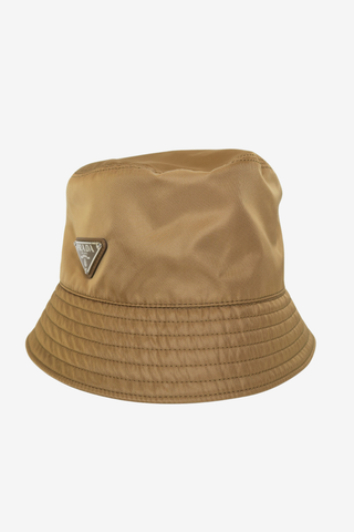 Prada Logo Nylon Bucket Hat - Designer Hats at The Find Luxury Resale - Vancouver, Canada