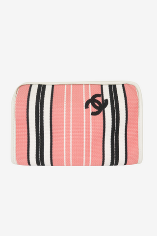 Chanel Coco Mark Canvas Pouch - Designer Handbags at The Find Luxury Resale - Vancouver, Canada