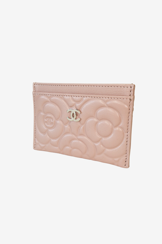 Chanel Interlocking CC Logo Camellia Card Holder - Designer Wallets at The Find Luxury Resale - Vancouver, Canada