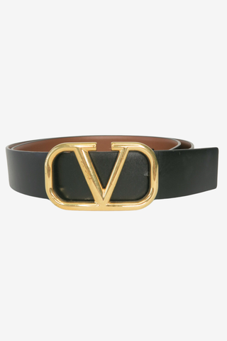 Valentino Vlogo Leather Belt - Designer belt at The Find Luxury Resale - Vancouver, Canada
