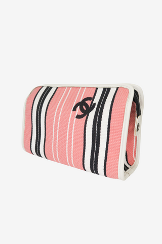Chanel Coco Mark Canvas Pouch - Designer Handbags at The Find Luxury Resale - Vancouver, Canada
